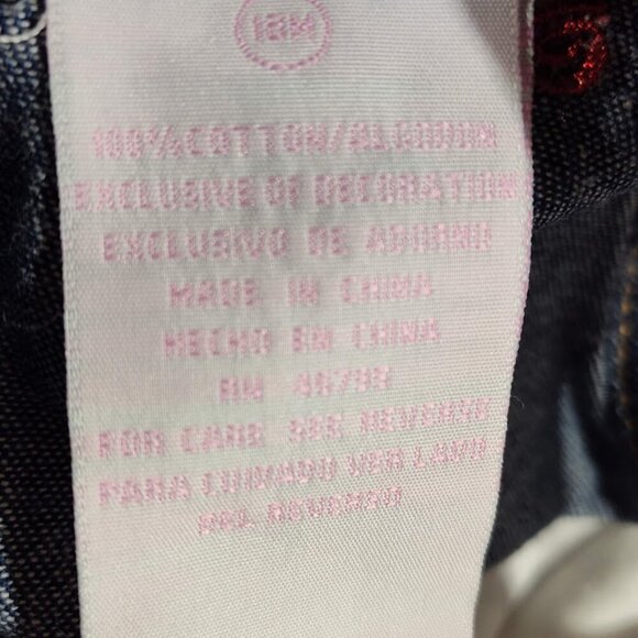 Baby Headquarters YK 2 Piece Set 18 Months Denim Dress & Snap Bottom Top NWT - Picture 12 of 14